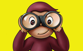 Monkey red hat glasses binoculars - adam manyoki free wallpaper for desktop