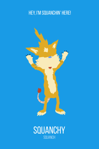 Cartoon character blue background red - chippy free wallpaper for mobile