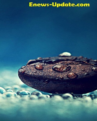 Close up rock water droplets 2 - best free wallpaper