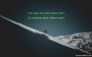 Man snow mountain green quote - dennis h. farber free wallpaper