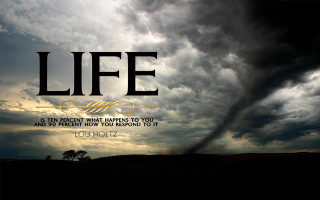 Storm quote tree cloudy sunset - life free wallpaper for desktop