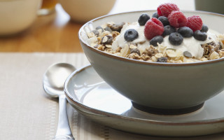 Bowl cereal berries yogurt plate - ed benedict free wallpaper