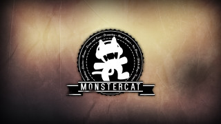 Monster cat company logo dark - pixel art free wallpaper