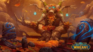 Monster horns painting artwork creature - chris rahn free wallpaper
