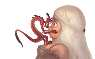 Woman dragon face snake shoulder - dragon art free wallpaper