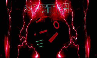 Red neon sign black background 2 - free neon wallpaper