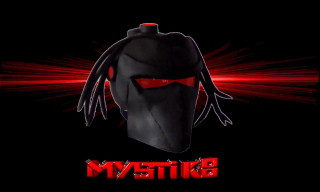 Black helmet red eyes red - a black helmet free wallpaper