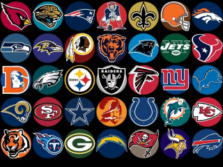 Nfl logos black background white 2 - elite free wallpaper