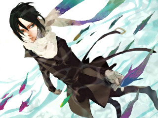 Man floating water fish black - black hair free wallpaper