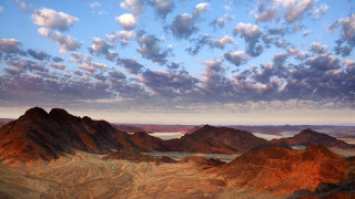 Mountain range clouds sky distance - a few mountain free wallpaper for desktop
