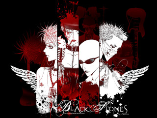 Anime wings blood splatters fireworks - text free wallpaper for desktop