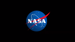Nasa logo red line blue - free space wallpaper
