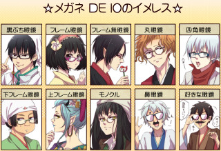 Anime characters poster illustration words - perfect face free wallpaper