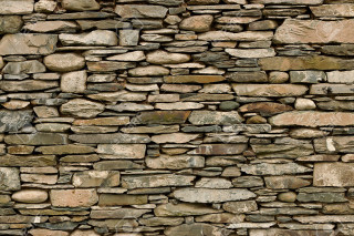 Stone wall bench clock 1 - texture free wallpaper