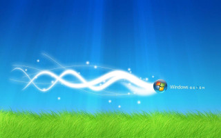 Desktop computer blue sky green - green grass free wallpaper