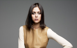 Woman brown dress white shirt - a brown dress free wallpaper