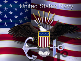 Eagle sword anchor flag united - free neon wallpaper for desktop
