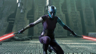 Star wars man dual lightsabers - a red light saber free wallpaper