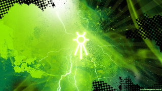 Sci fi symbol lightning forest - energetic free wallpaper