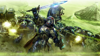 Warhammer sword soldiers green landscape - a green landscape free wallpaper