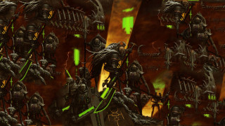 Alien warhammers battle scene green - alex horleyorlandelli free wallpaper
