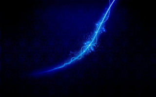 Blue lightning hologram night sky - plasma free wallpaper