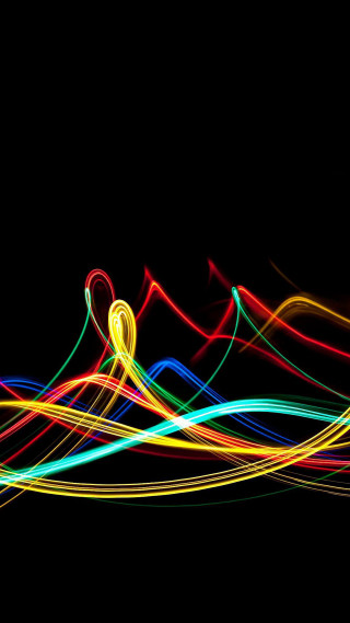 Blurry black background light painting - a blurry photo free wallpaper