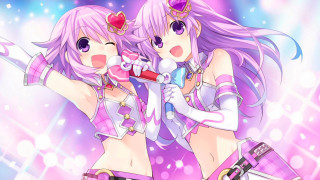 Anime girls pink hair purple - the other holding free wallpaper for desktop