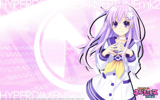 Anime girl purple hair camera - long purple hair free wallpaper
