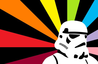 Star wars rainbow stormtrooper pop - a star wars character free wallpaper