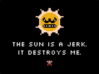 Sun is a jerk destroys - free dark wallpaper for desktop