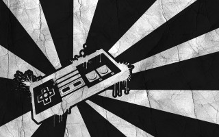 Boombox black white grunge background - retro free wallpaper for desktop