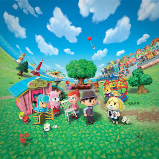 Animal crossing characters field house - free happy birthday wallpaper for tablet