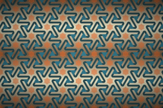 Brown background blue orange pattern - mosaic free wallpaper for desktop