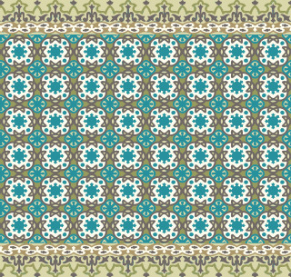 Blue brown pattern white border - the bottom of the picture free wallpaper for tablet