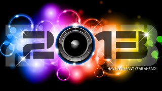 Colorful new years eve 2013 - new free wallpaper for desktop