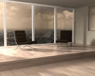 Room chair window city view - david chipperfield free wallpaper