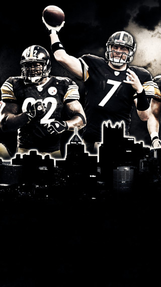 Football players city skyline dark 2 - a dark sky free wallpaper for mobile
