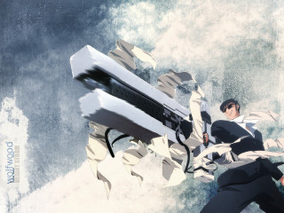 Man gun air clouds sky - a gun in the air free wallpaper
