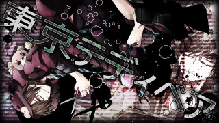 Anime couple water bubbles clock - the wall behind them free wallpaper