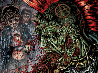 Zombie man knife woman knife - a knife free wallpaper for desktop