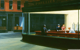 Hopper bar women animal ears - edward hopper and james gilleard free wallpaper for desktop
