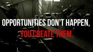 Gym dumbbells motivational quote fitness - realism free wallpaper