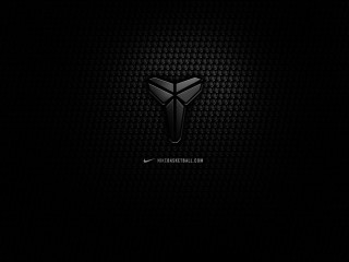 Black background black white logo 4 - a white logo free wallpaper for desktop