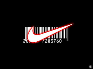 Barcode red nike logo dark - the dark background free wallpaper