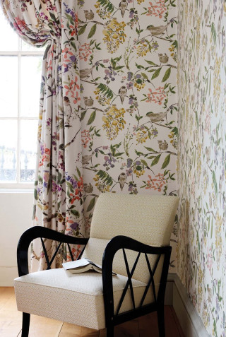 Chair window wall flowered wallpaper - movement free wallpaper for mobile