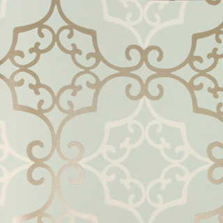 Gold white rococo lace green - green background free wallpaper