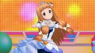 Girl dress standing balloon stage - a stage free wallpaper for desktop