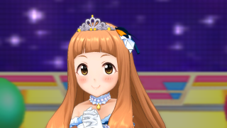 Cartoon girl red hair tiara - a diamond free wallpaper