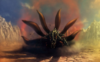 Giant monster horns body water - a giant monster free wallpaper for desktop